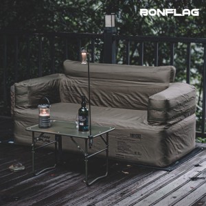 BONFLAG 캠핑 에어쇼파 에어소파 의자 2인용_올리브그린